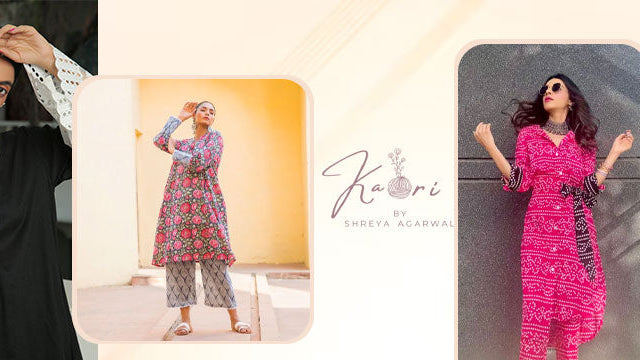 Flared sleeves kurta sets