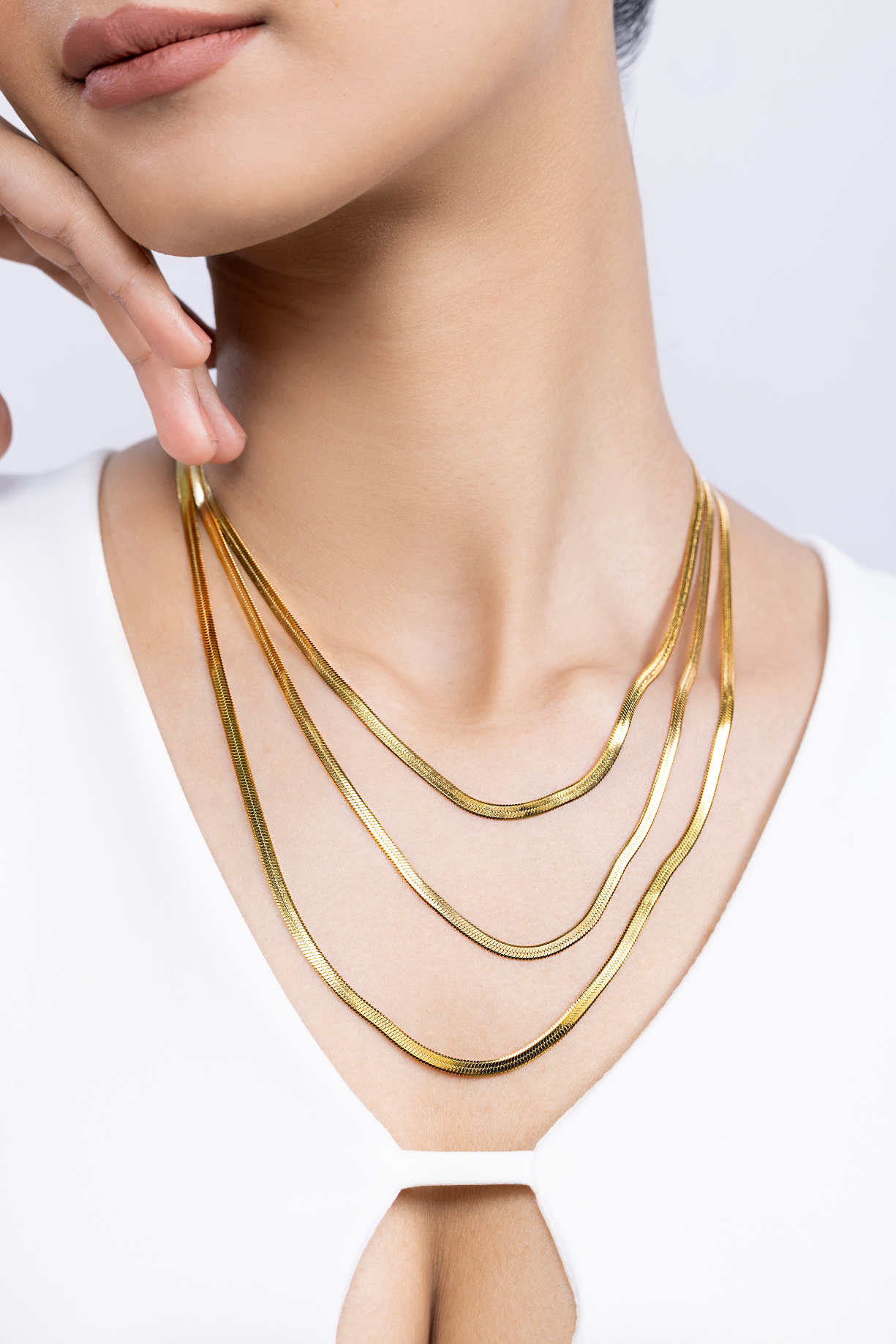 Multi Layer Snake Necklace - Kaoribyshreya