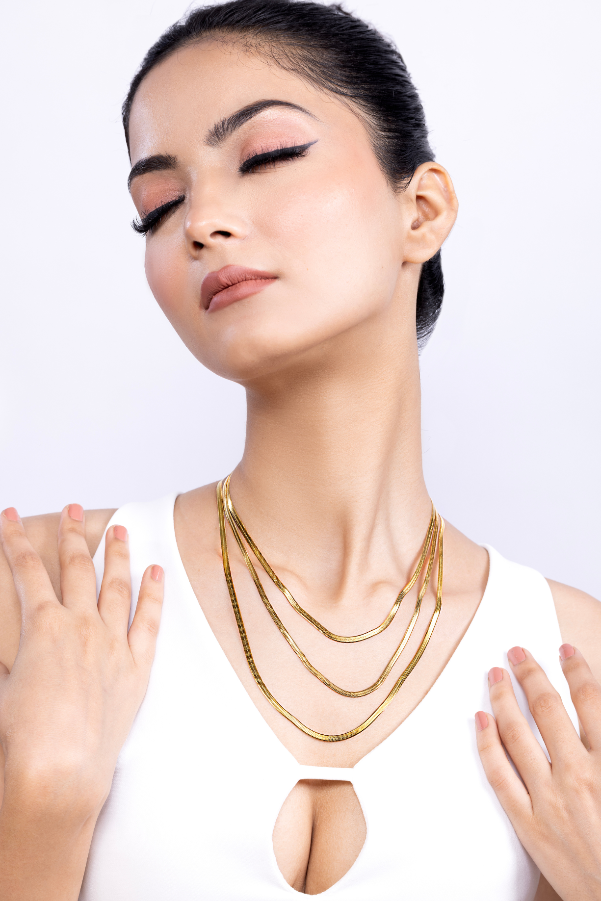 Multi Layer Snake Necklace - Kaoribyshreya