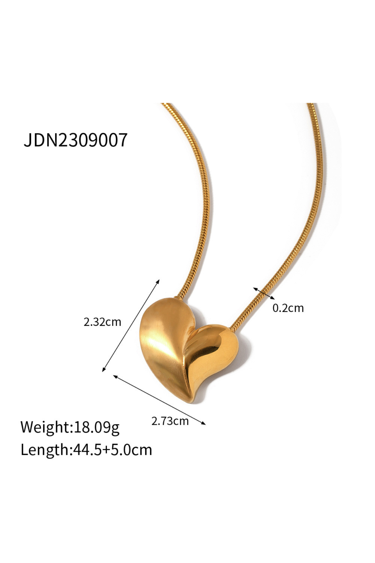 Heart Pendant Necklace - Kaoribyshreya