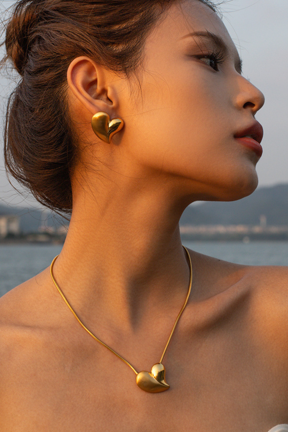 Heart Pendant Necklace - Kaoribyshreya