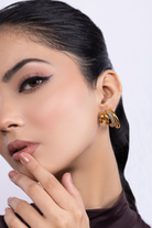 Claw Diamond Studded Earrings - Kaoribyshreya