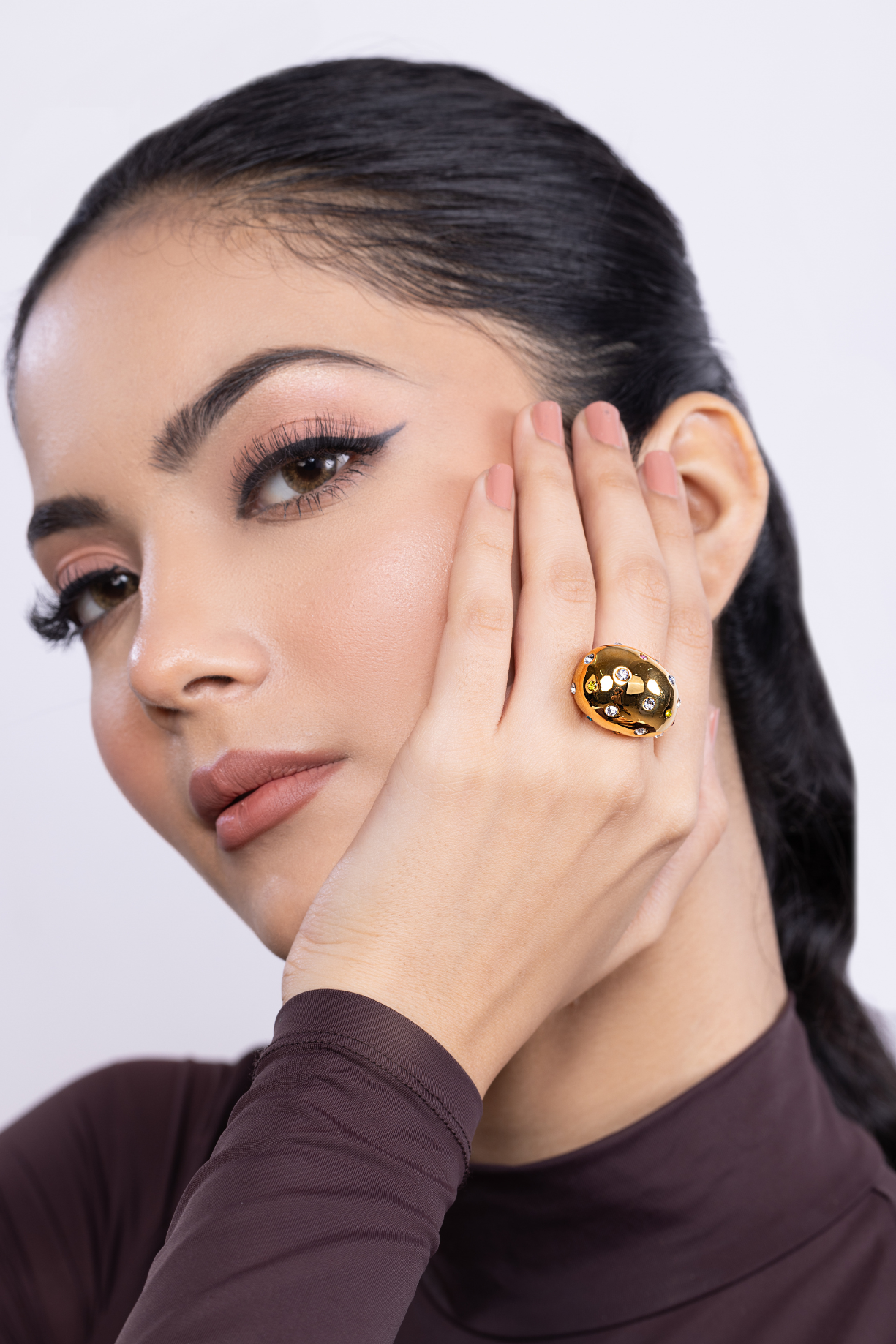 Chunky Drop Adjustable Ring - Kaoribyshreya