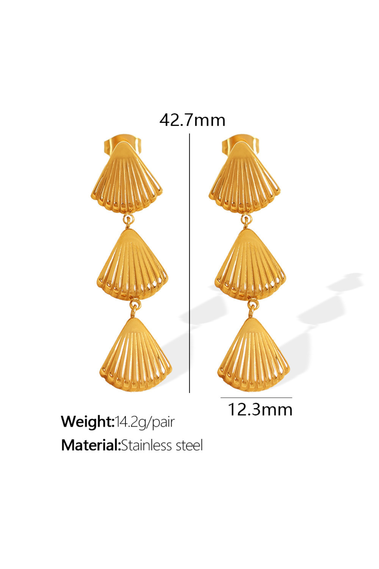 Shell Drop Earrings - Kaoribyshreya