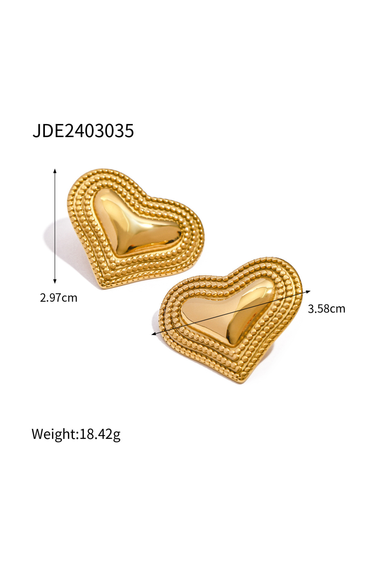 Heart Shaped Earring - Kaoribyshreya