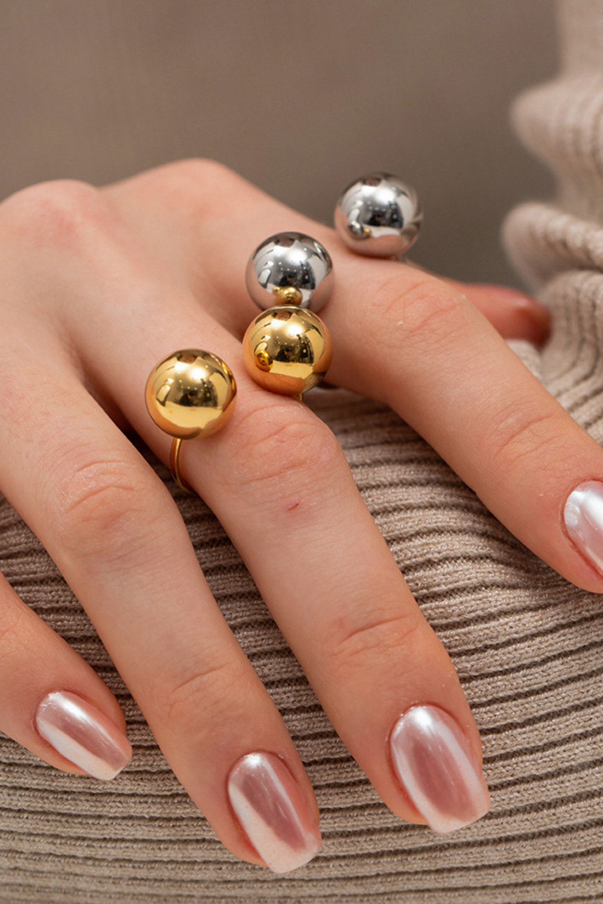 Double Ball Ring - Kaoribyshreya