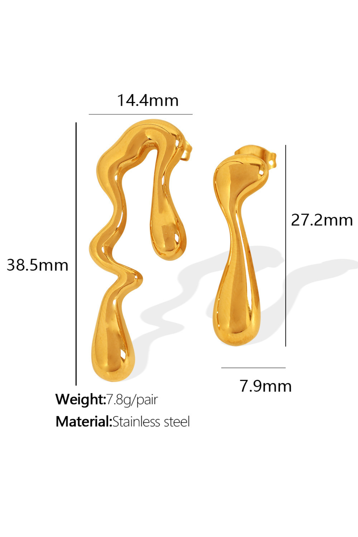 Mismatch Melted Earring - Kaoribyshreya