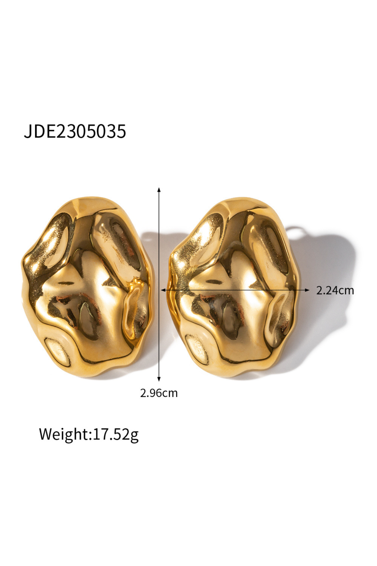 Solar Chunky Pin Earrings - Kaoribyshreya