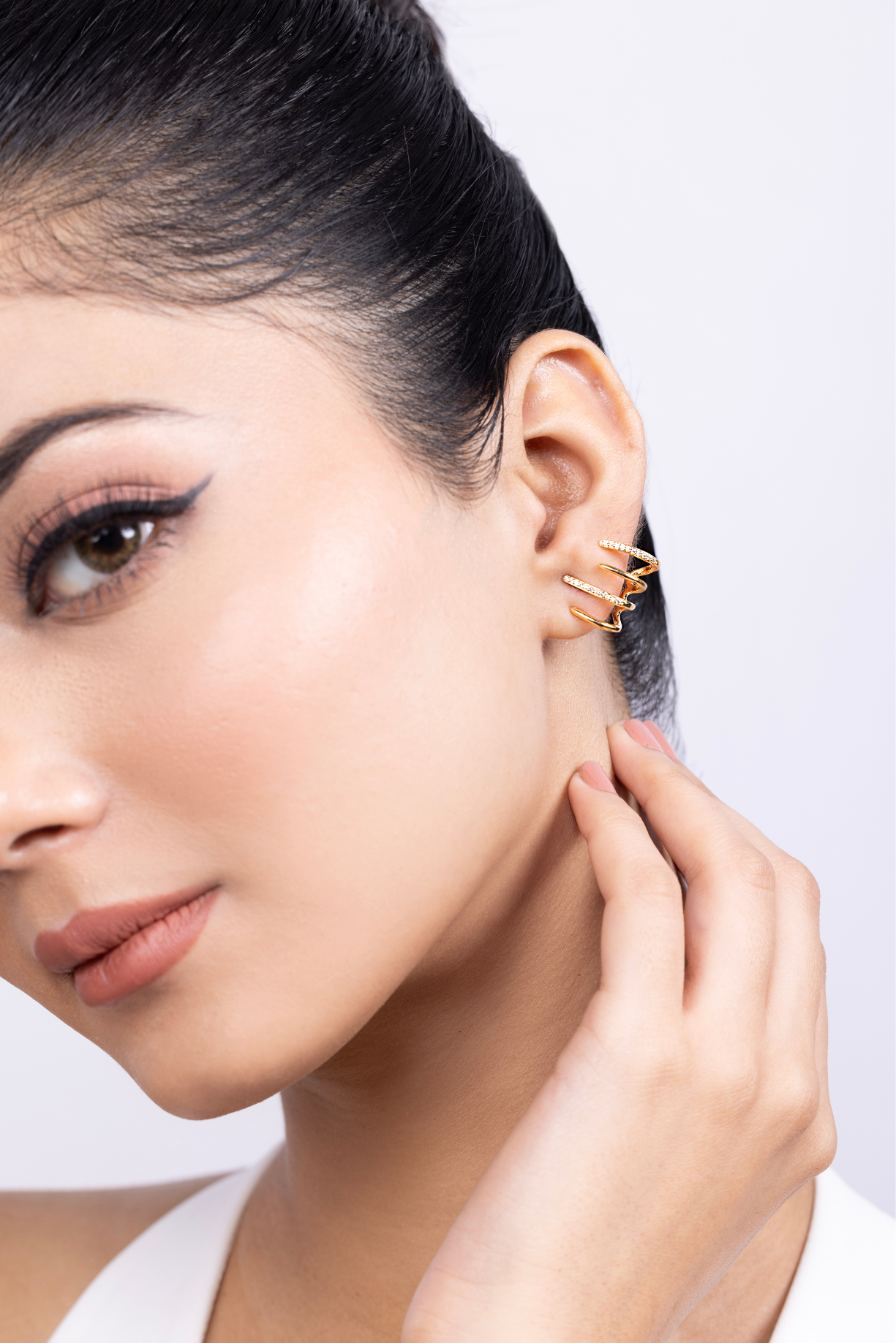 Claw Ear Cuff Hoop Earring - Kaoribyshreya