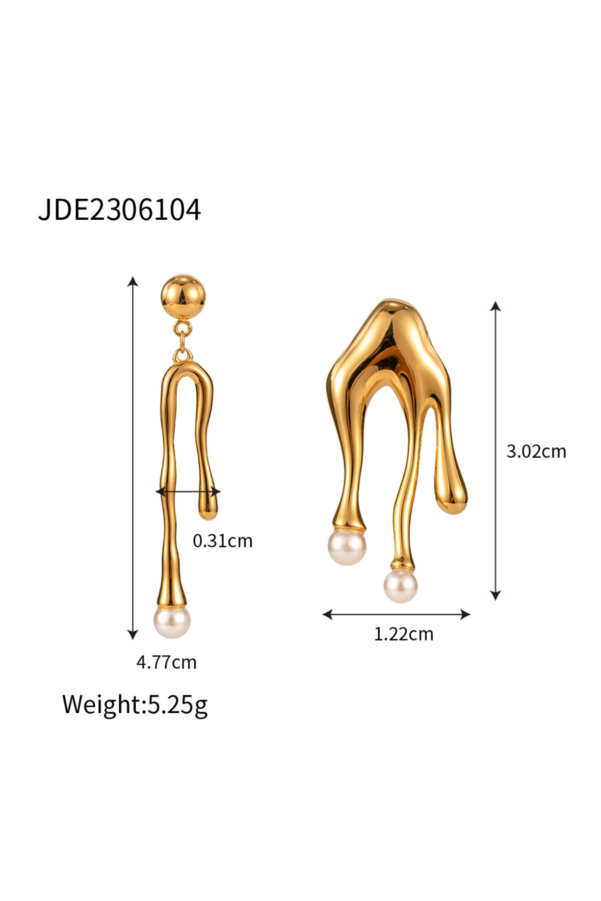 Drip Mismatched Earrings - Kaoribyshreya