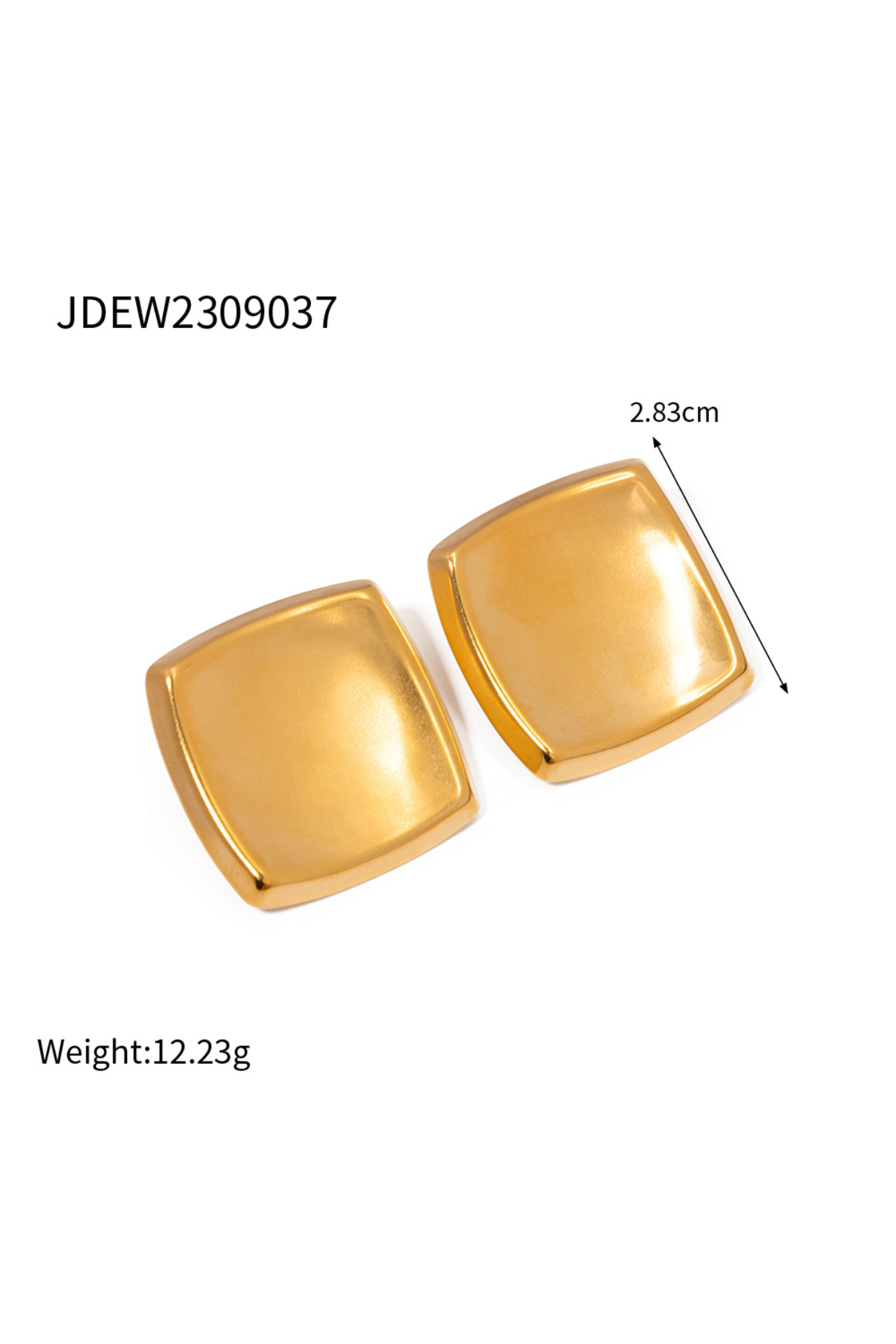 Square Chunky Hoop Earrings - Kaoribyshreya