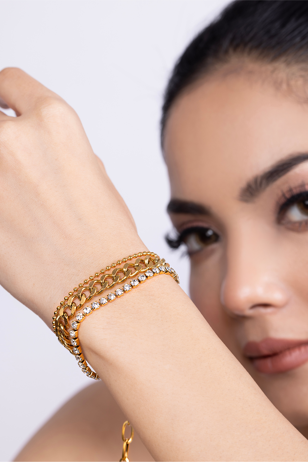 Cuban Diamond Layer Bracelet - Kaoribyshreya