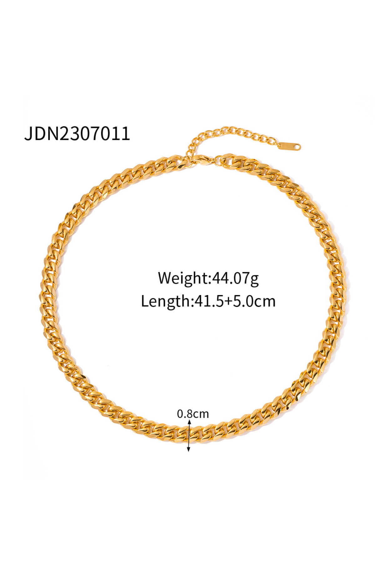 Cuban Chain Necklace - Kaoribyshreya