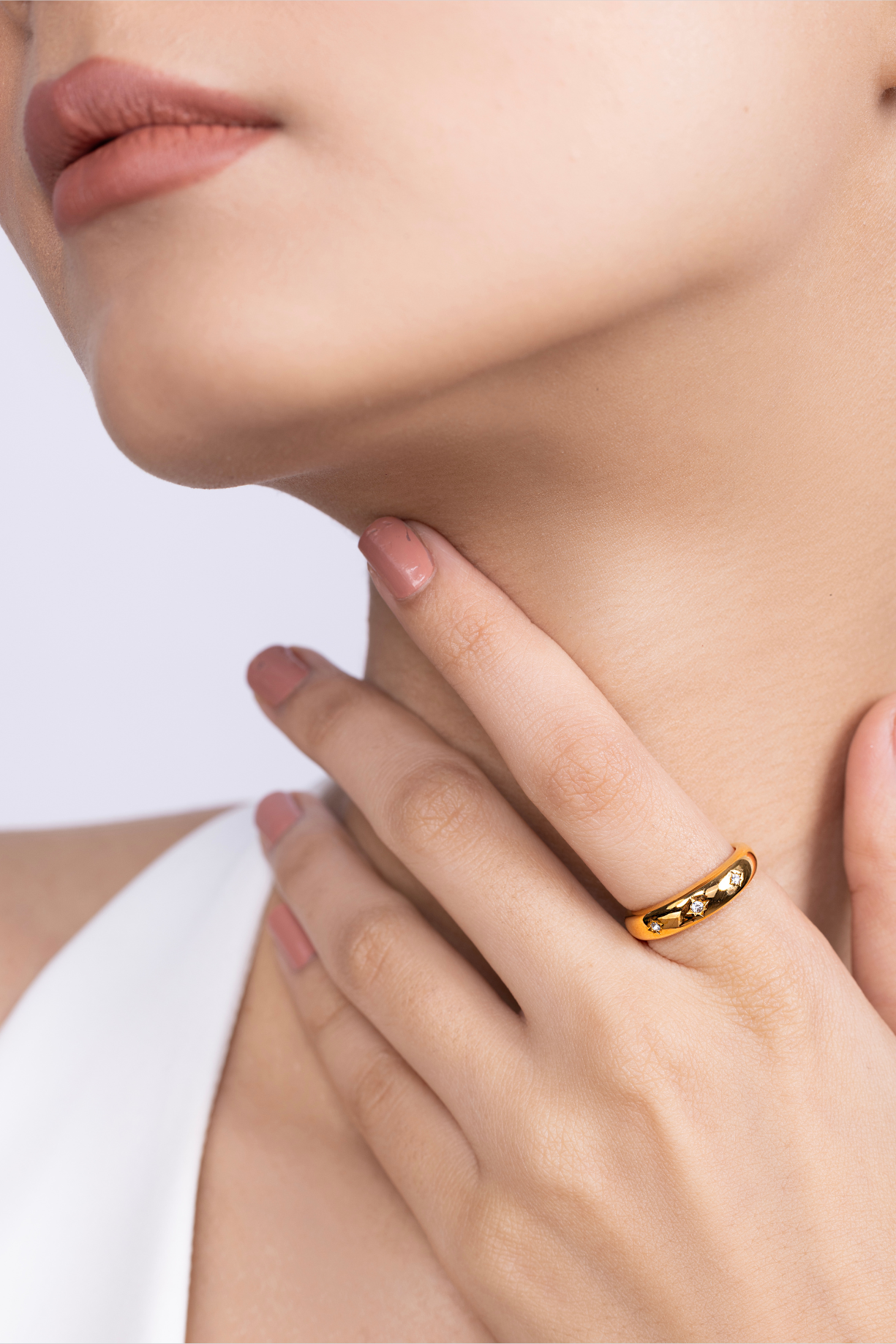 Diamond Studded Band Ring - Kaoribyshreya