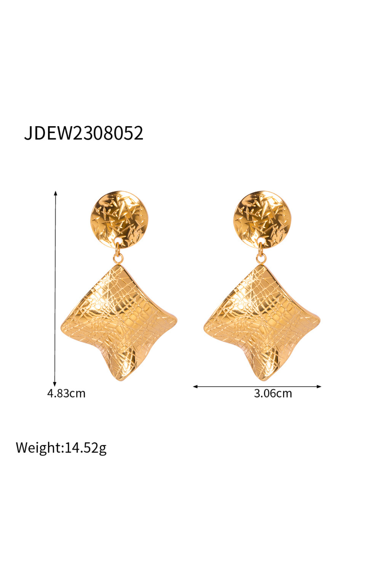 Puffy Hang Dangler Earrings - Kaoribyshreya