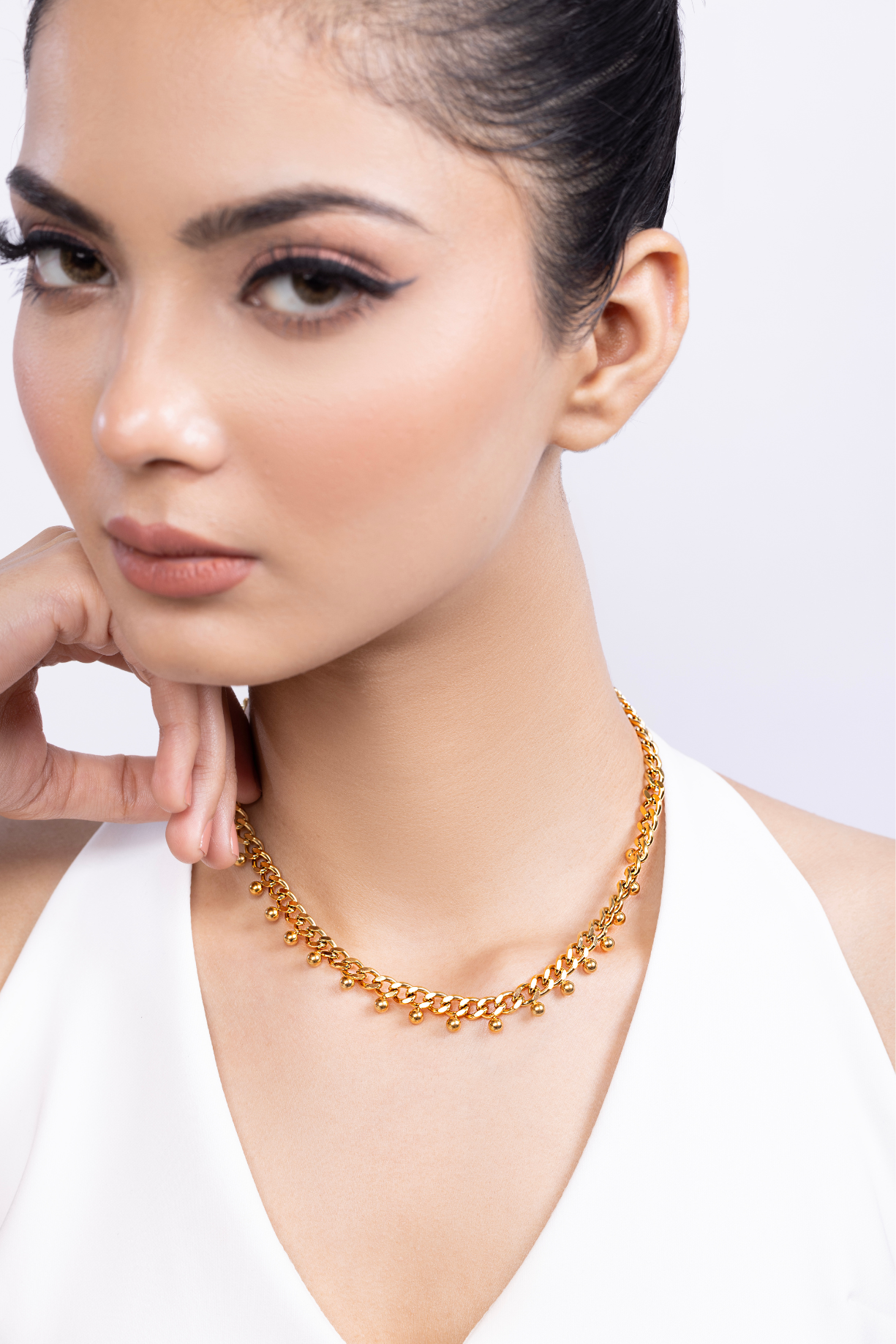 Cuban Bead Drop Necklace - Kaoribyshreya