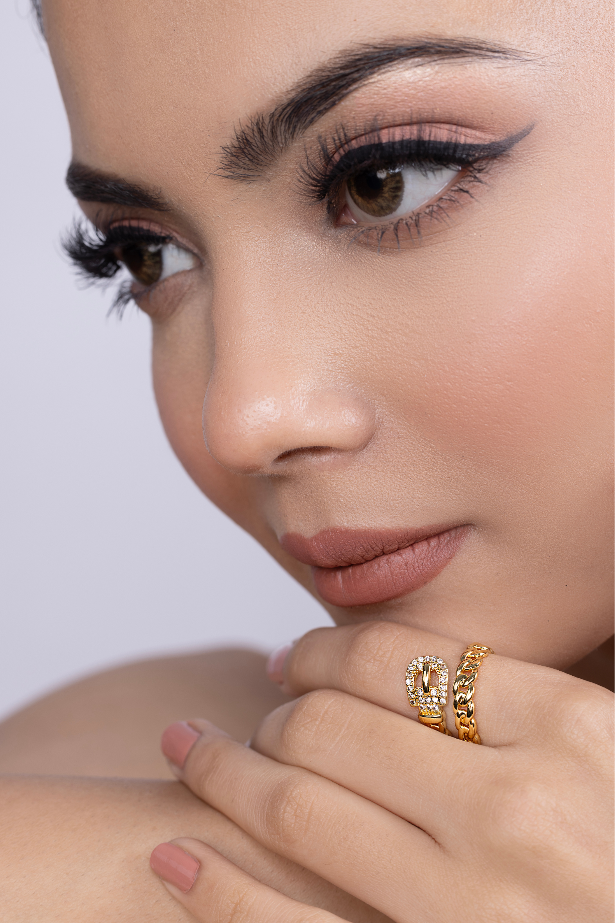 Stone Studded Buckle Ring - Kaoribyshreya