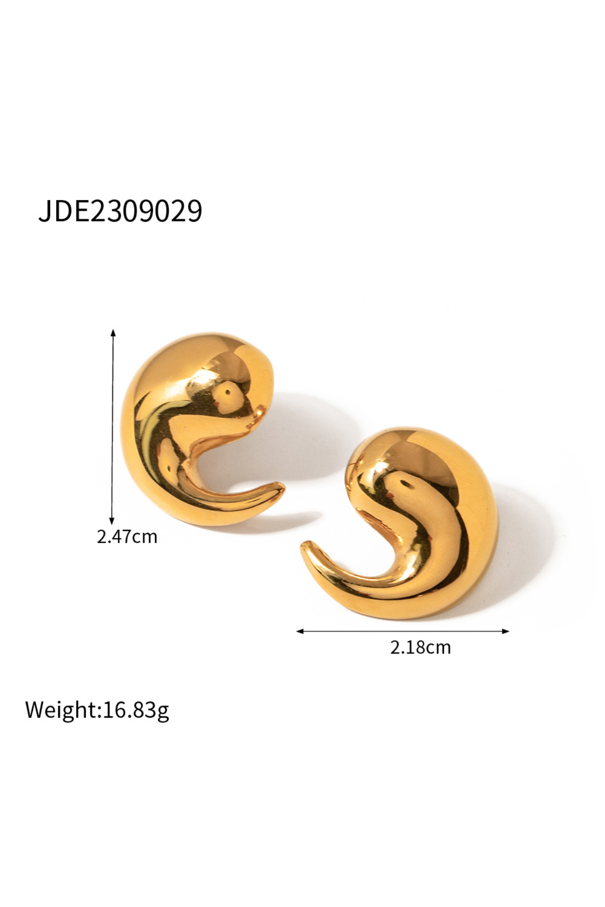 Mini Curved Earrings - Kaoribyshreya