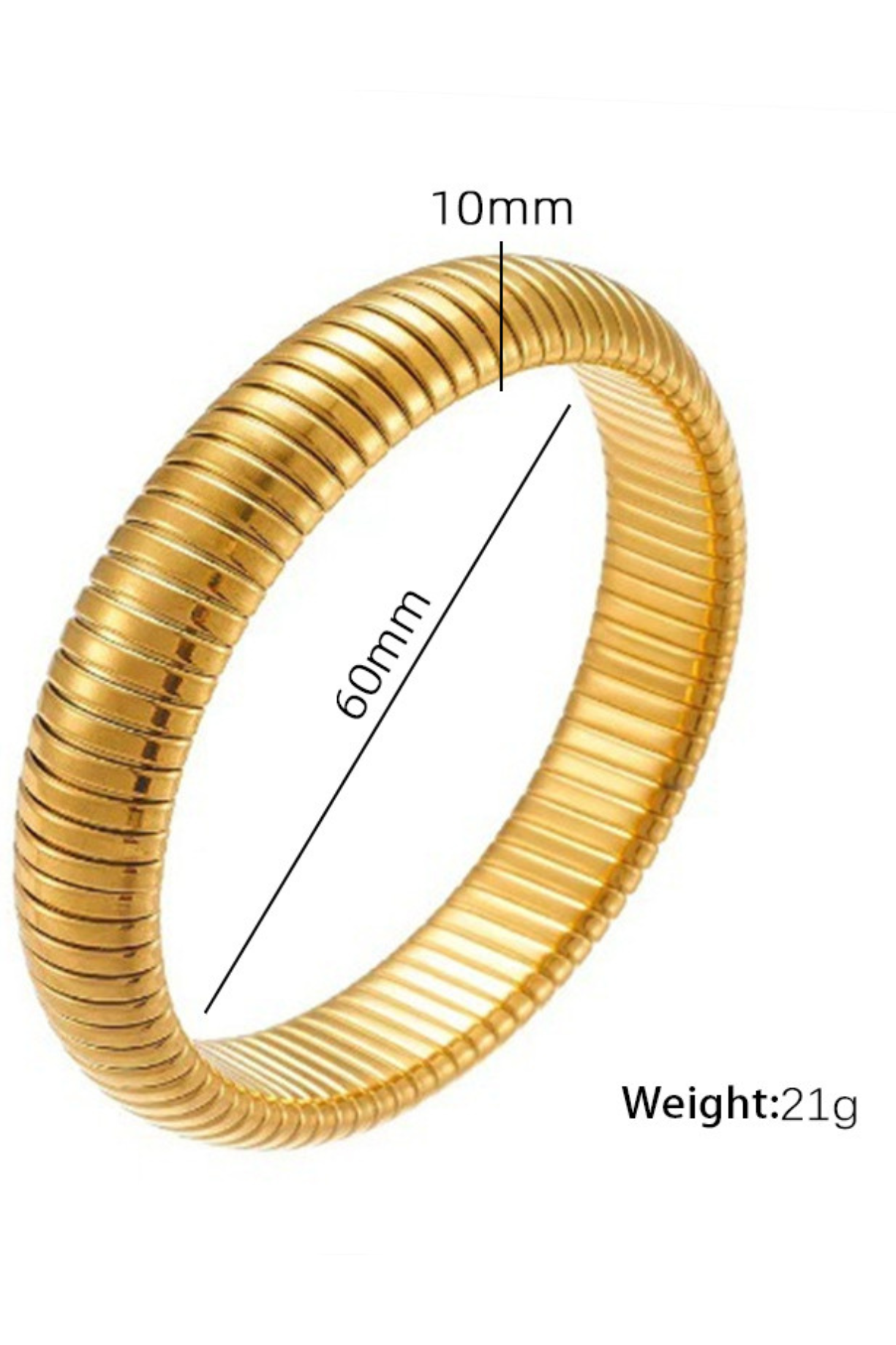 Textured Gold Bangle Bracelet - Kaoribyshreya