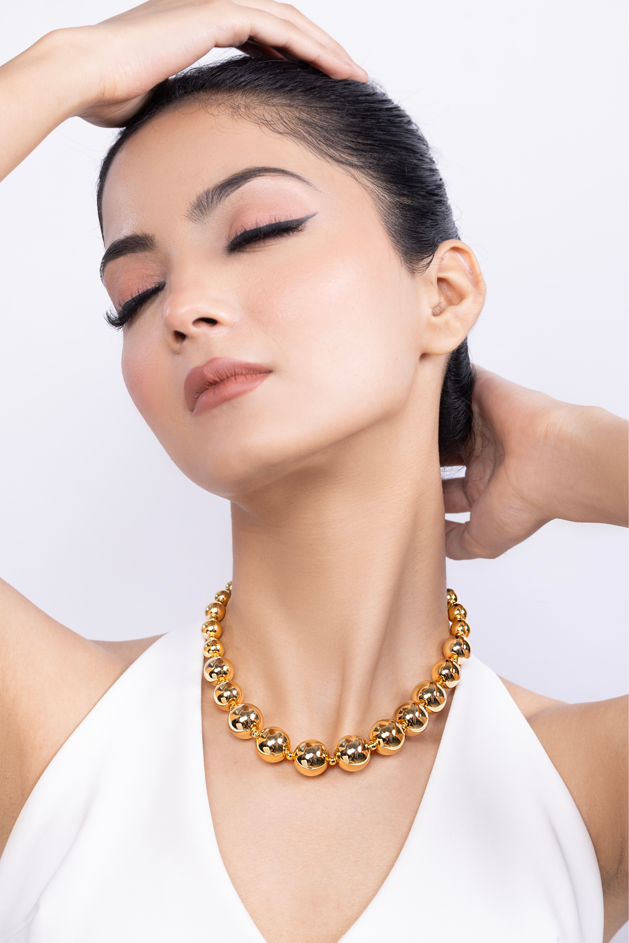 Statement Chunky Beaded Necklace - Kaoribyshreya