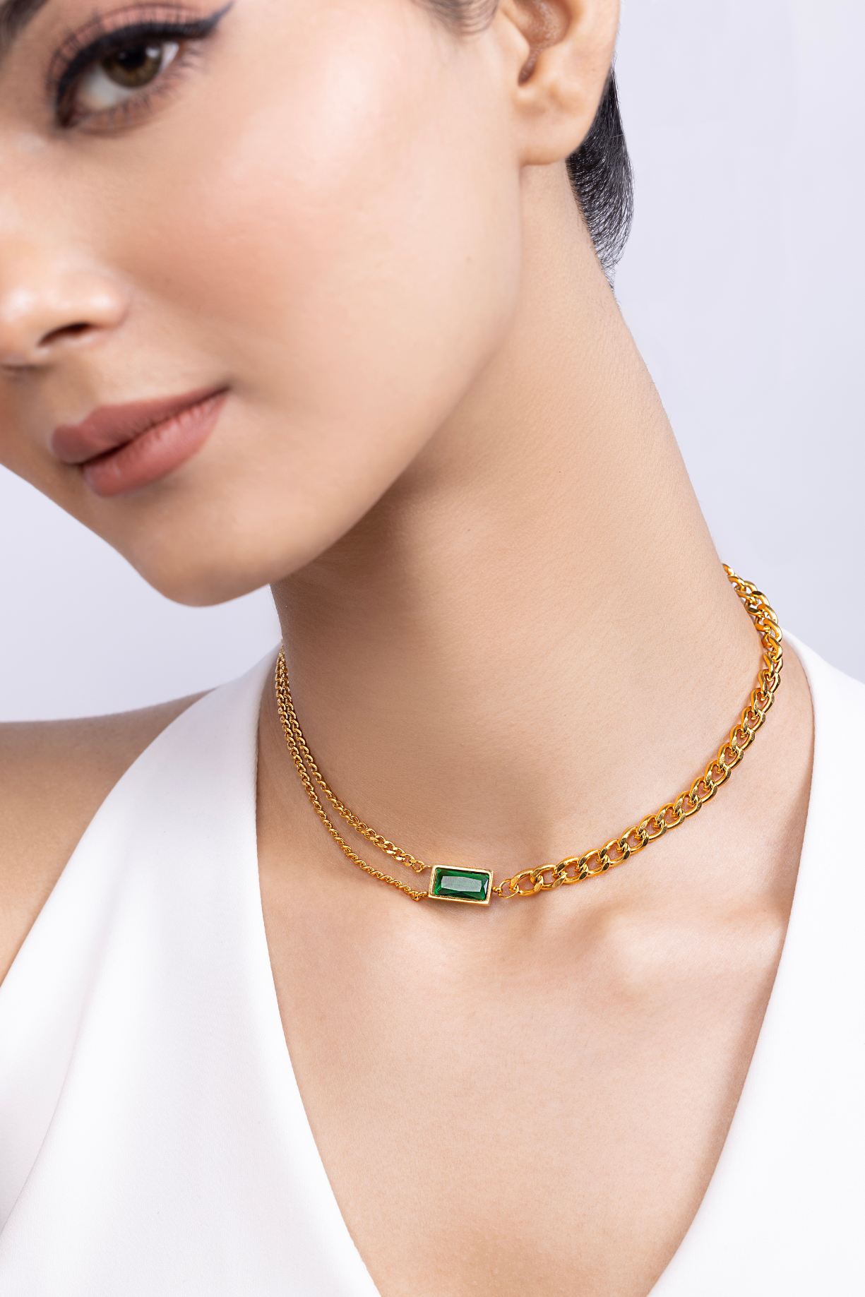 Emerald Cuban Necklace - Kaoribyshreya