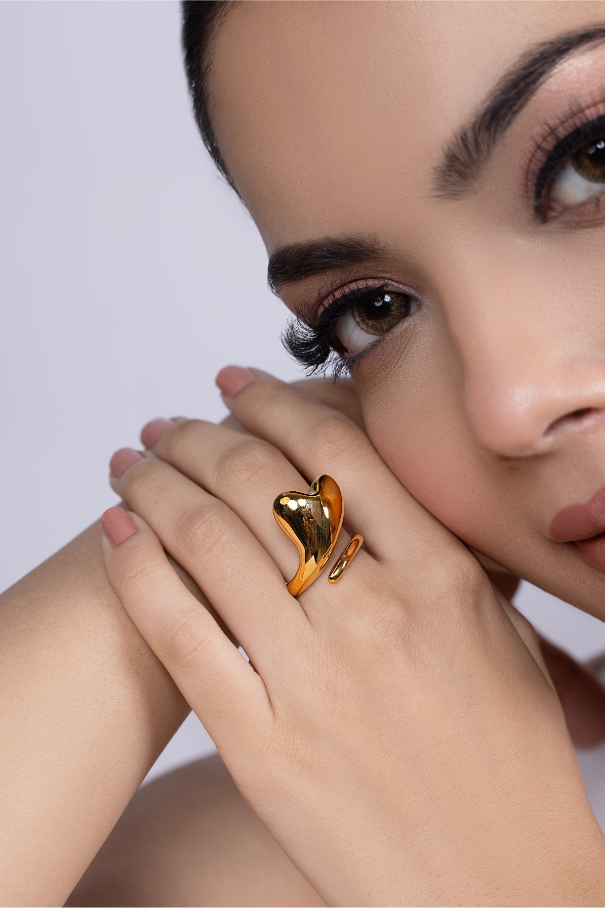 Chunky Heart Ring - Kaoribyshreya