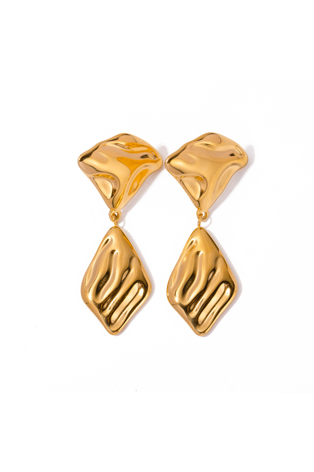 Twin Geometry Drop Pin Earrings - Kaoribyshreya