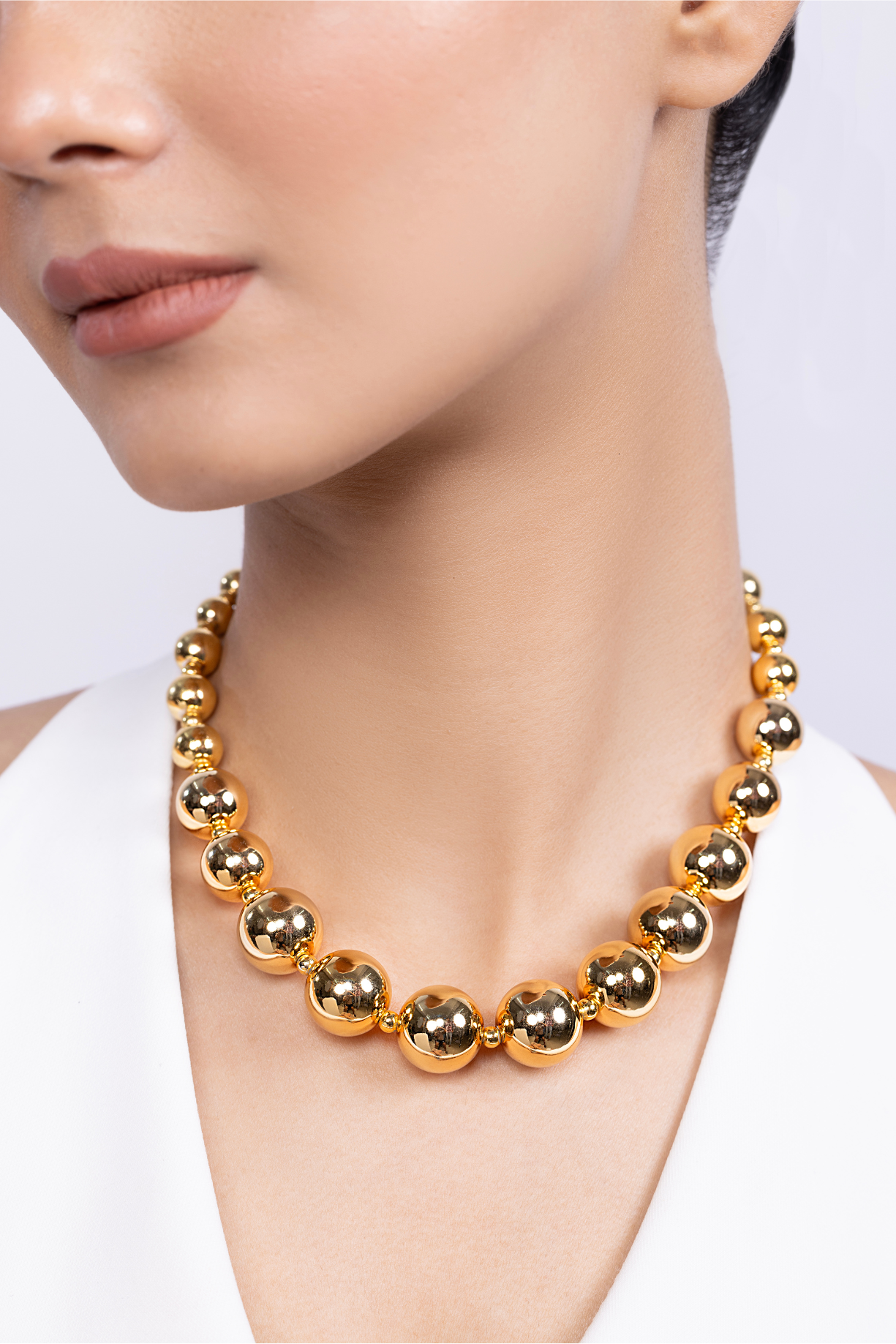 Statement Chunky Beaded Necklace - Kaoribyshreya