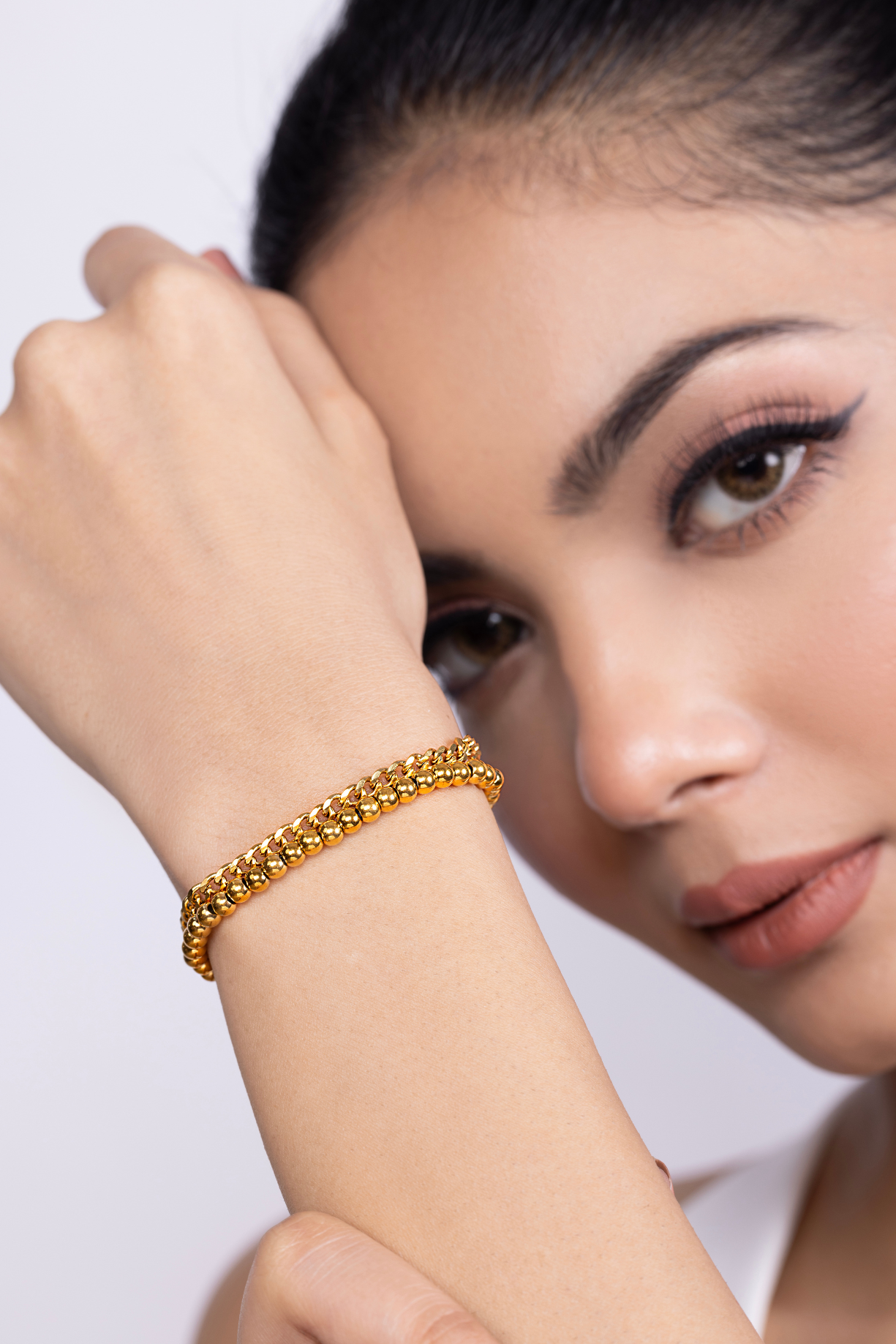 Cuban Beaded Layered Bracelet - Kaoribyshreya