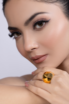 Chunky Diamond Cut Ring - Kaoribyshreya