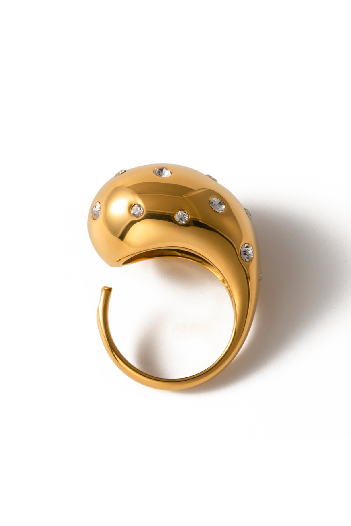 Chunky Stone Studded Ring - Kaoribyshreya