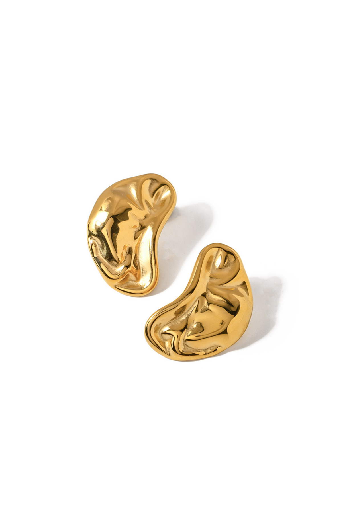 Chunky Brisk Lava Textured Earring - Kaoribyshreya