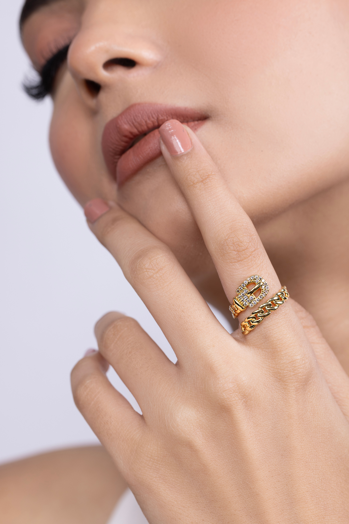 Stone Studded Buckle Ring - Kaoribyshreya