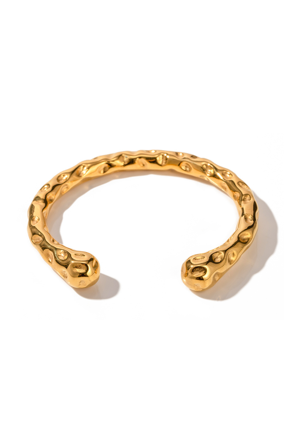 Textured Tonque Cuff Bangle - Kaoribyshreya