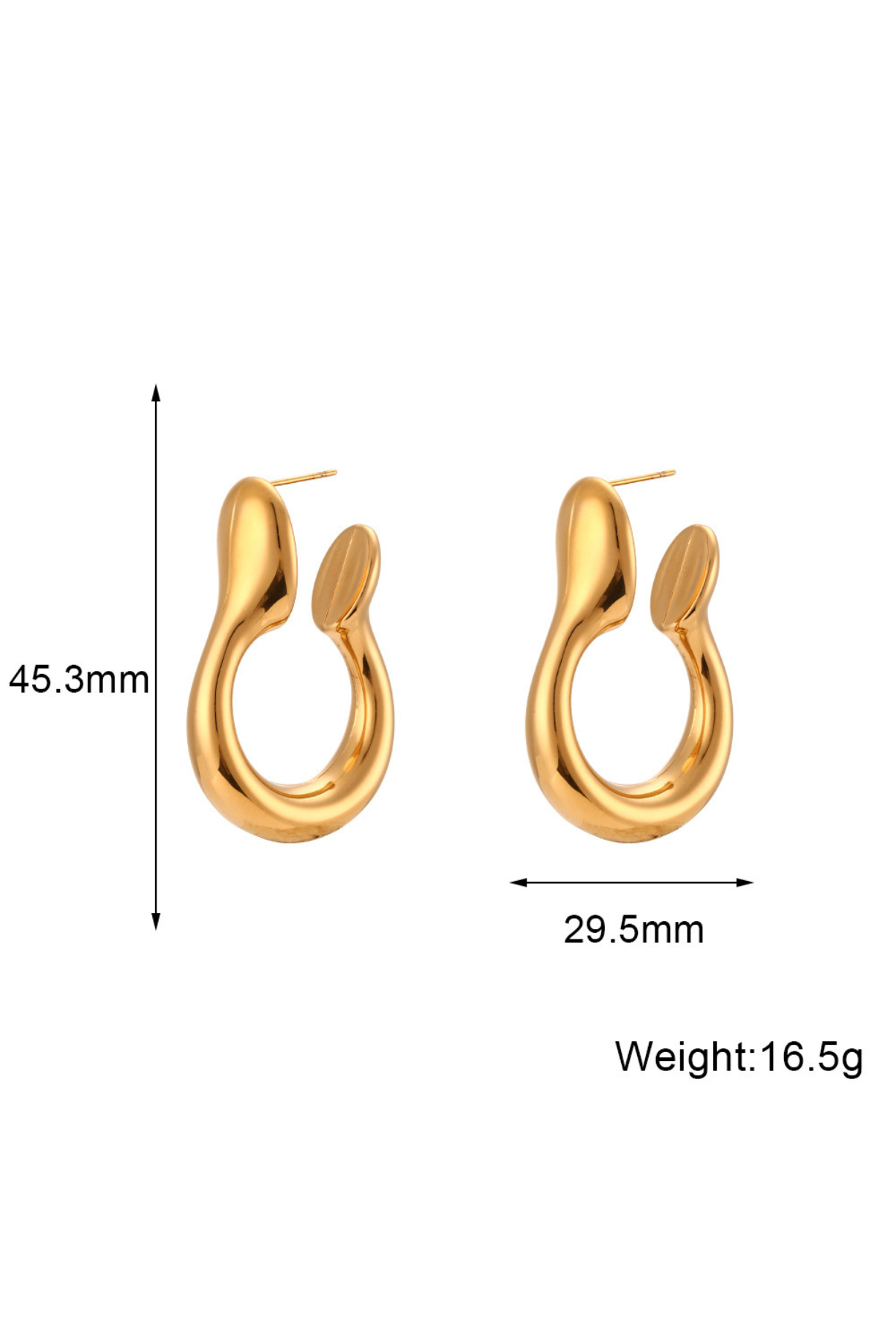 Round Pin Hoop Earring - Kaoribyshreya