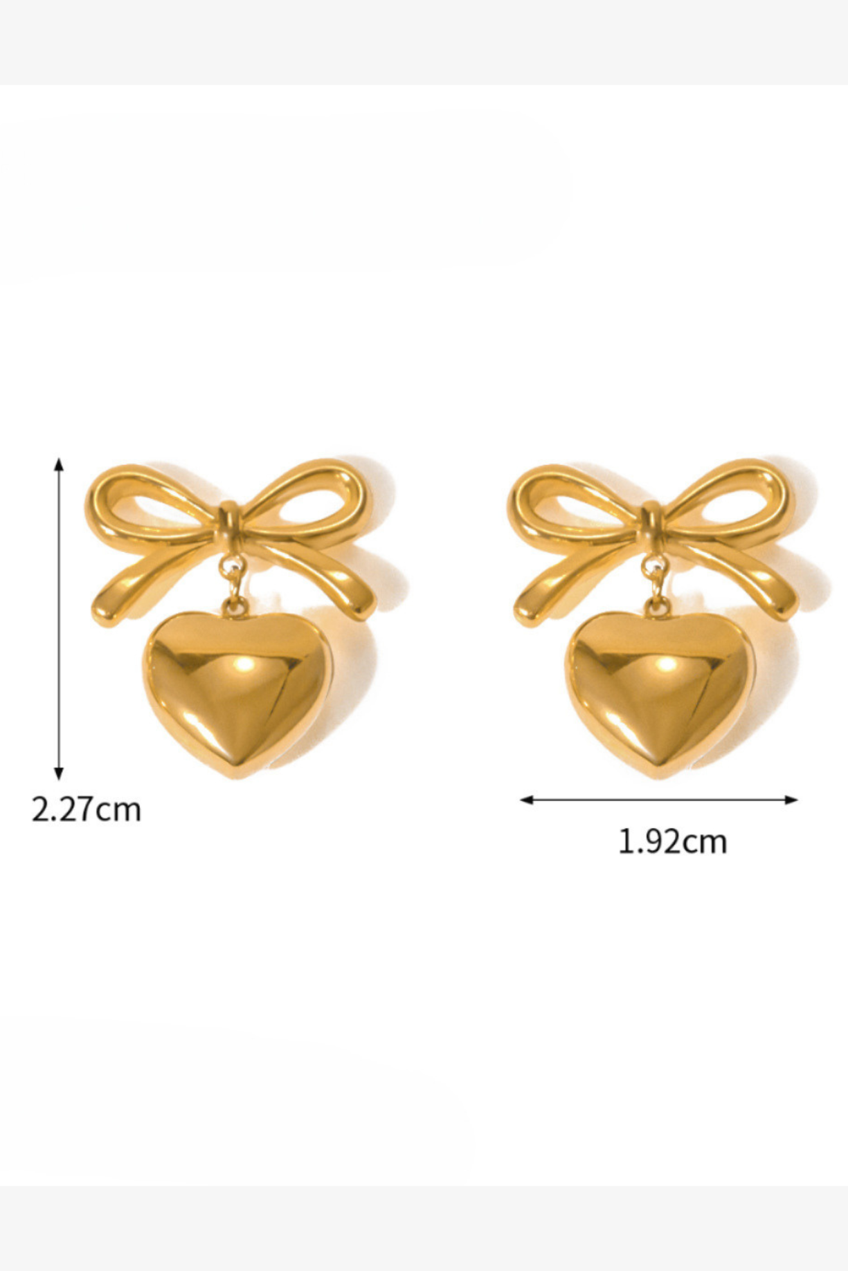 Knot Pin Heart Earring - Kaoribyshreya