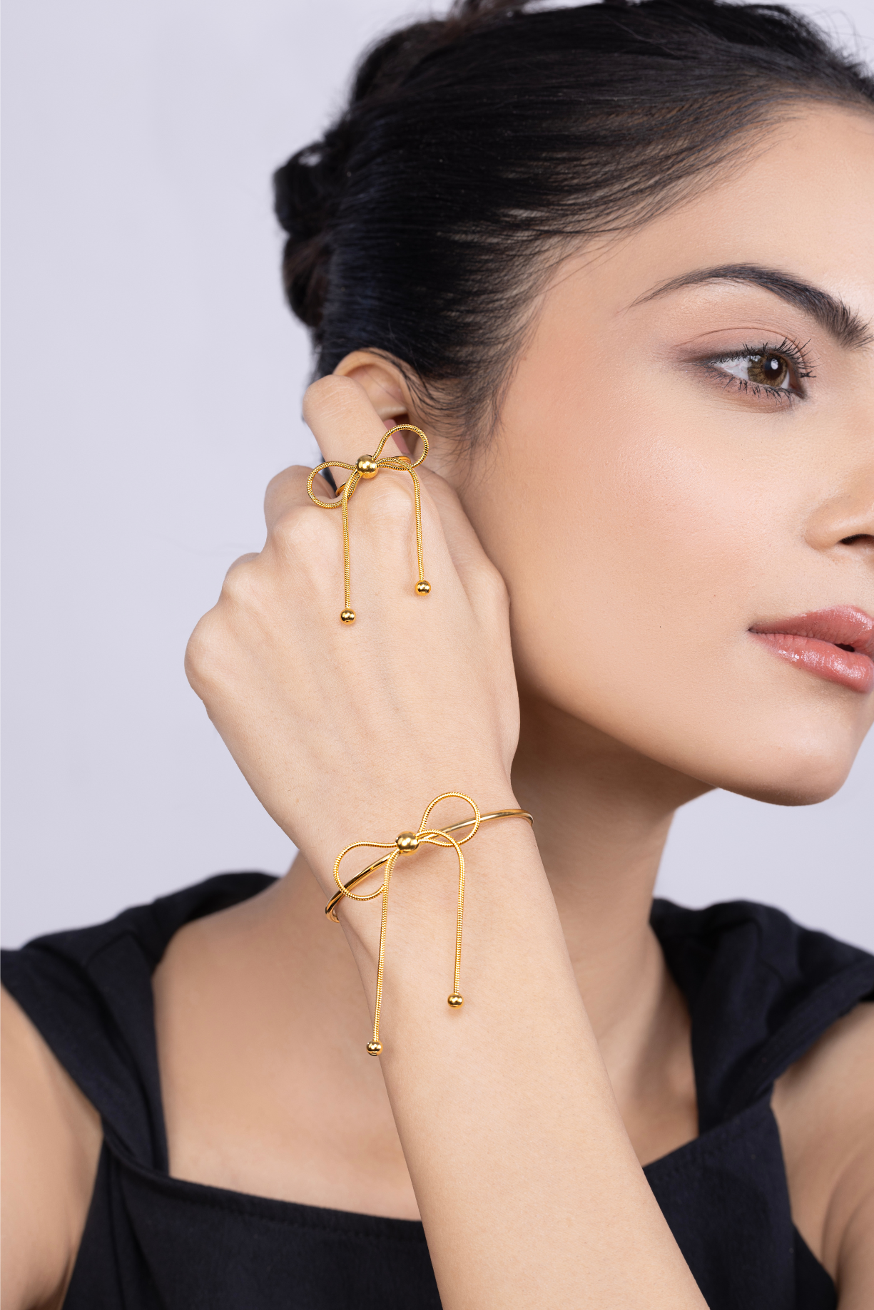 Infinity Bow Knot Cuff Bracelet - Kaoribyshreya