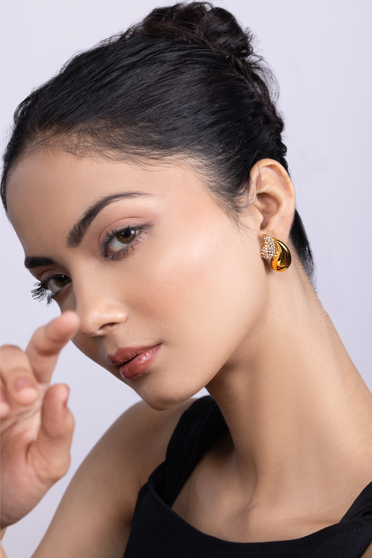 Twin Raindrop Diamond Studs Earrings - Kaoribyshreya