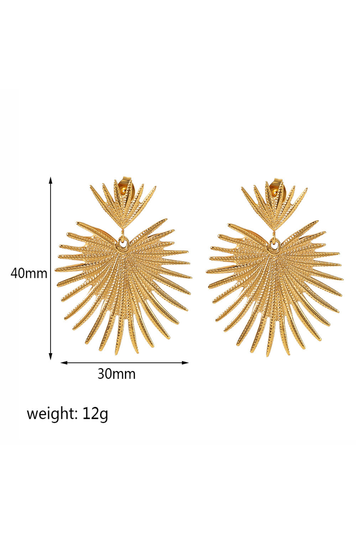 Crown Heart Shaped Earring - Kaoribyshreya