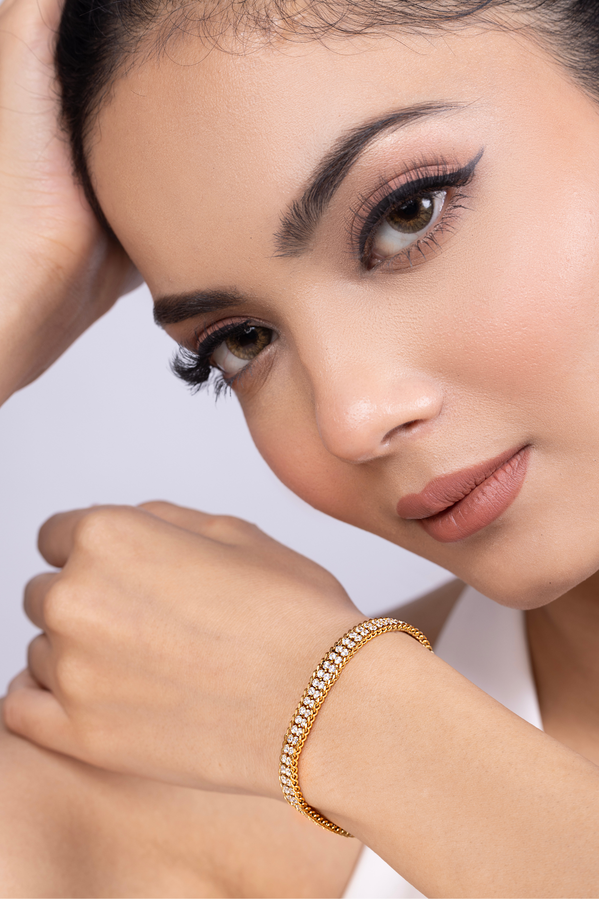 Stone Studded Layer Bracelet - Kaoribyshreya