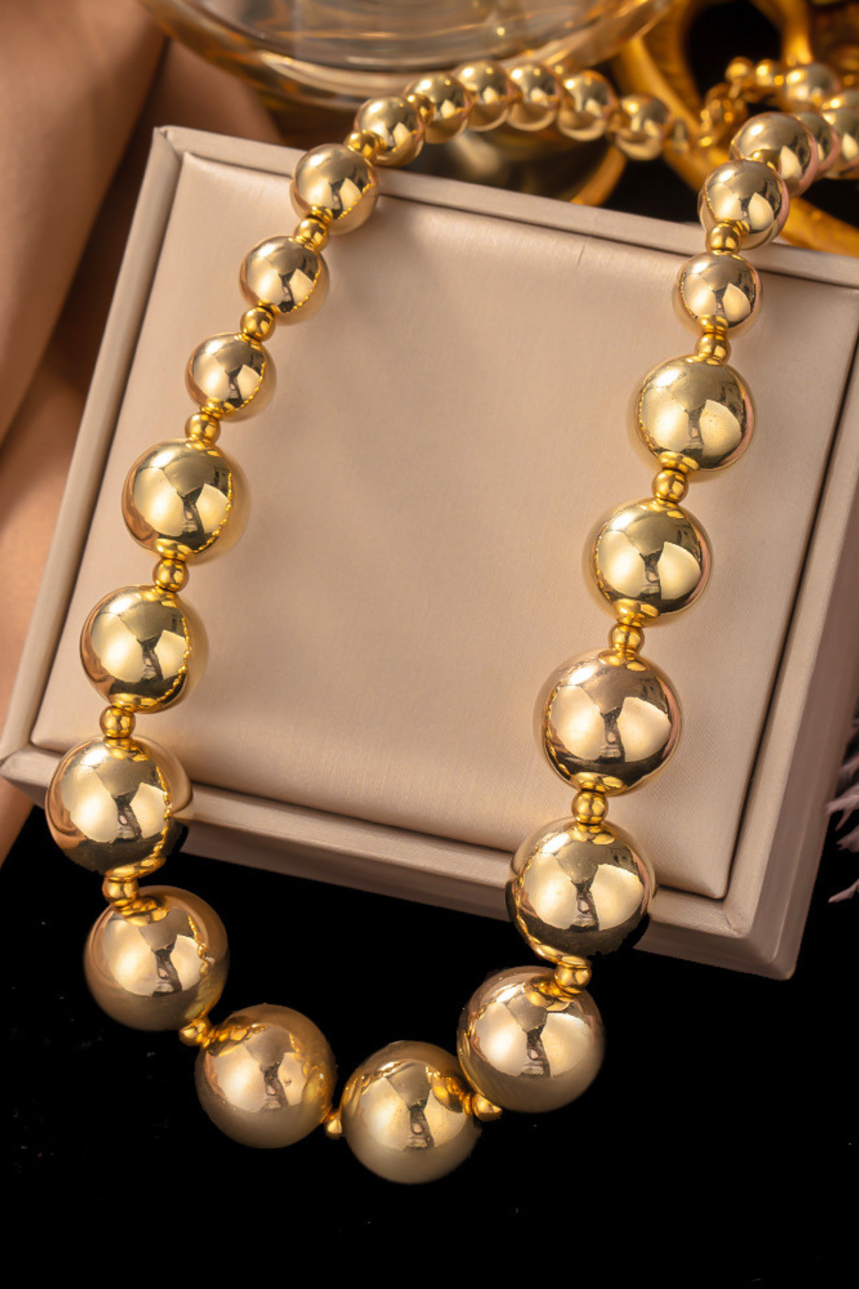 Statement Chunky Beaded Necklace - Kaoribyshreya