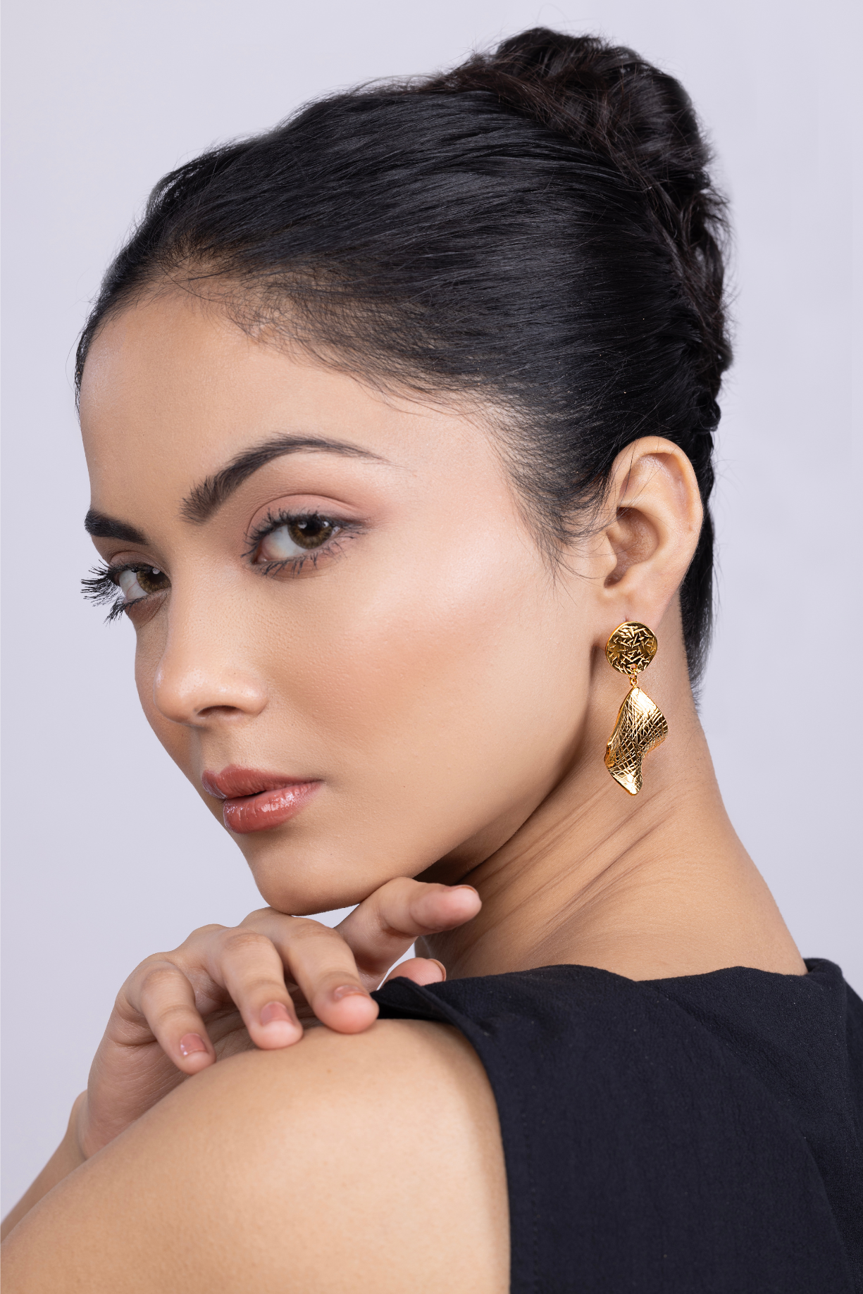 Puffy Hang Dangler Earrings - Kaoribyshreya