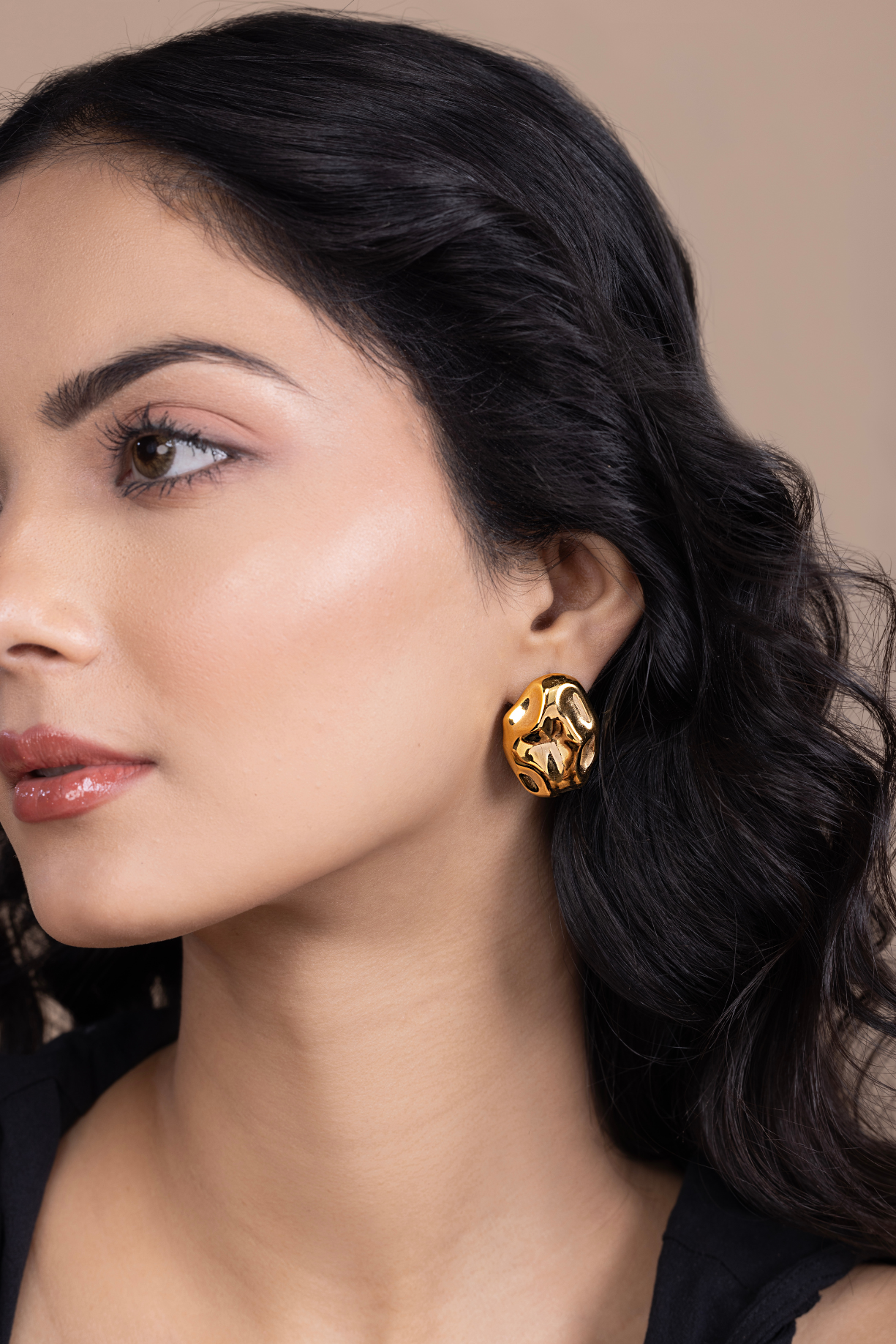Solar Chunky Pin Earrings - Kaoribyshreya