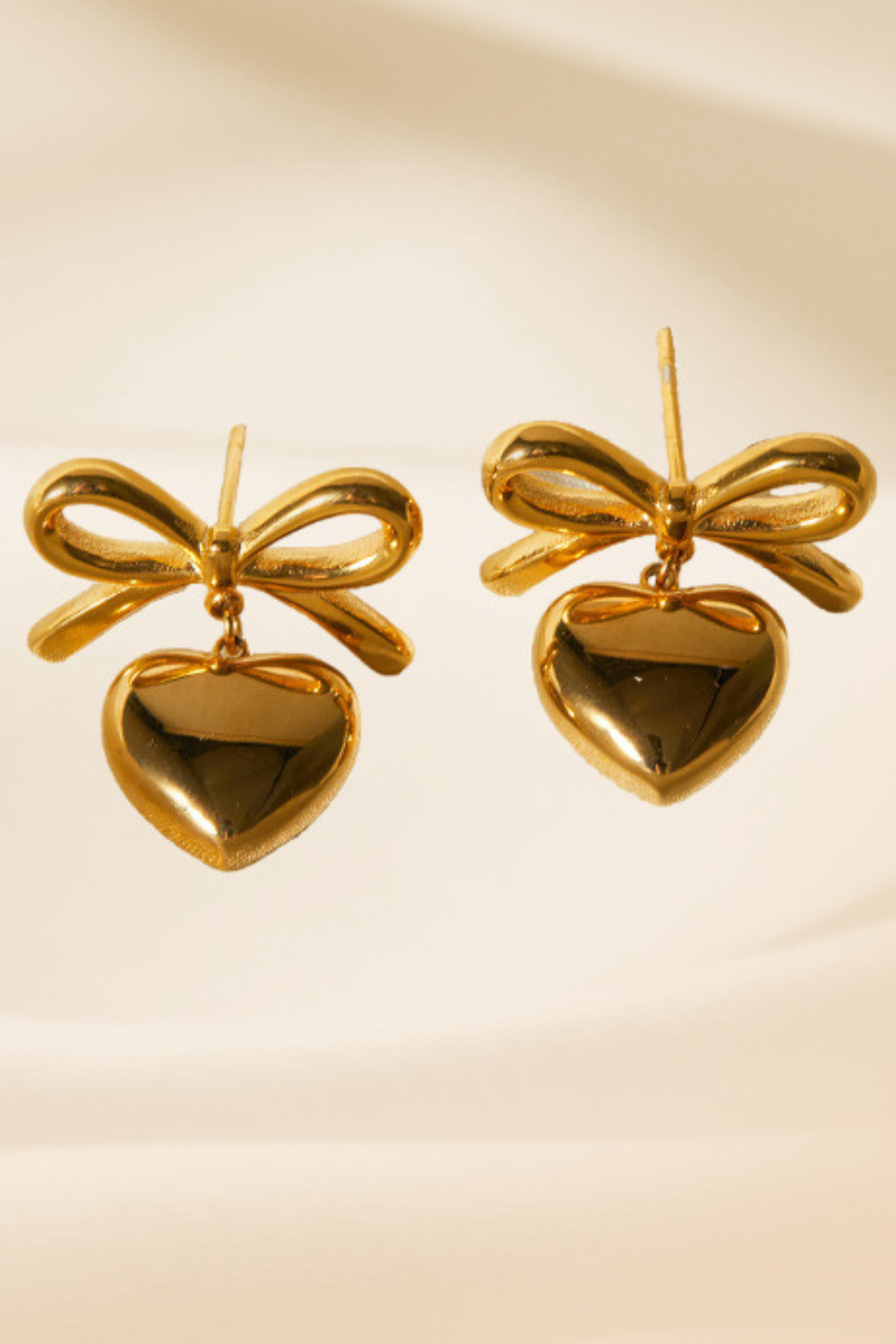Knot Pin Heart Earring - Kaoribyshreya