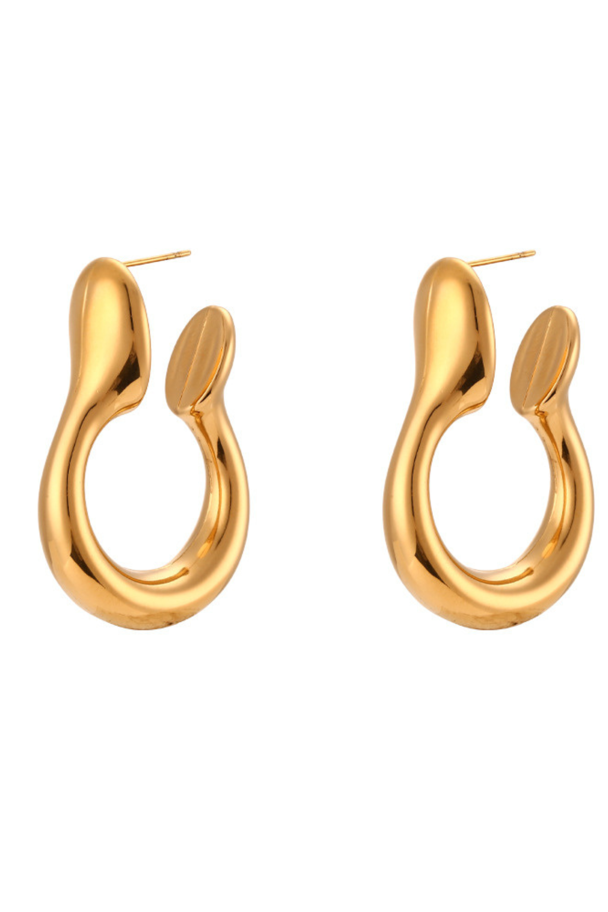 Round Pin Hoop Earring - Kaoribyshreya