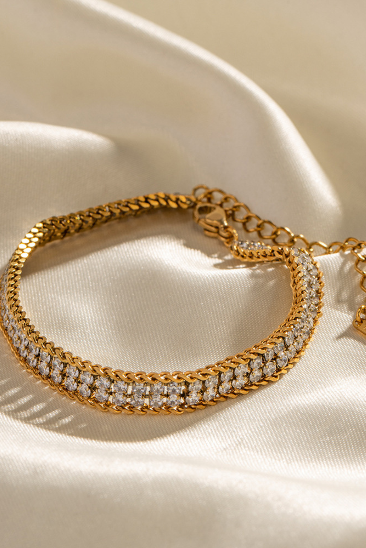 Stone Studded Layer Bracelet - Kaoribyshreya