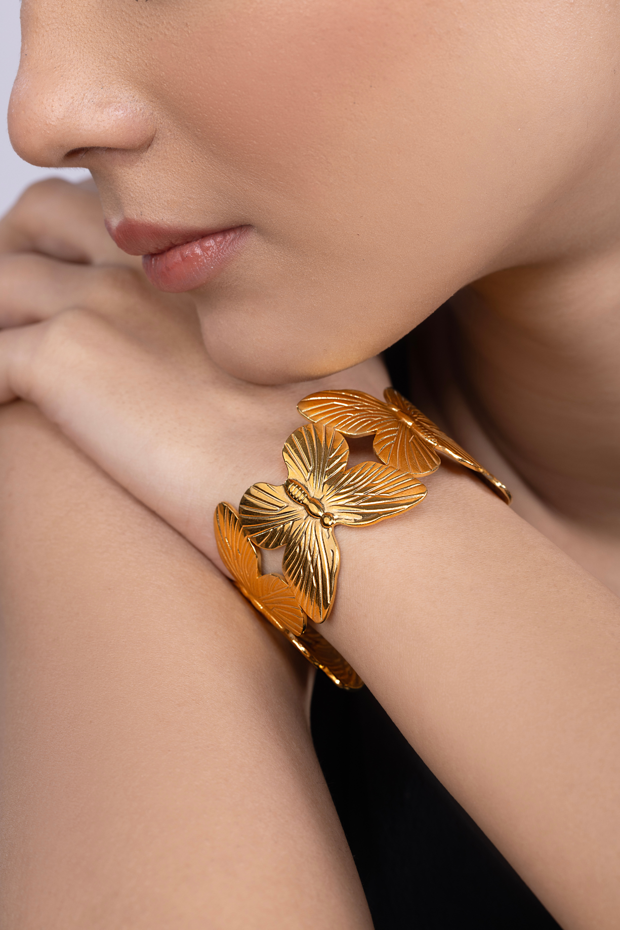 Adjustable Butterfly Cuff Bracelet - Kaoribyshreya