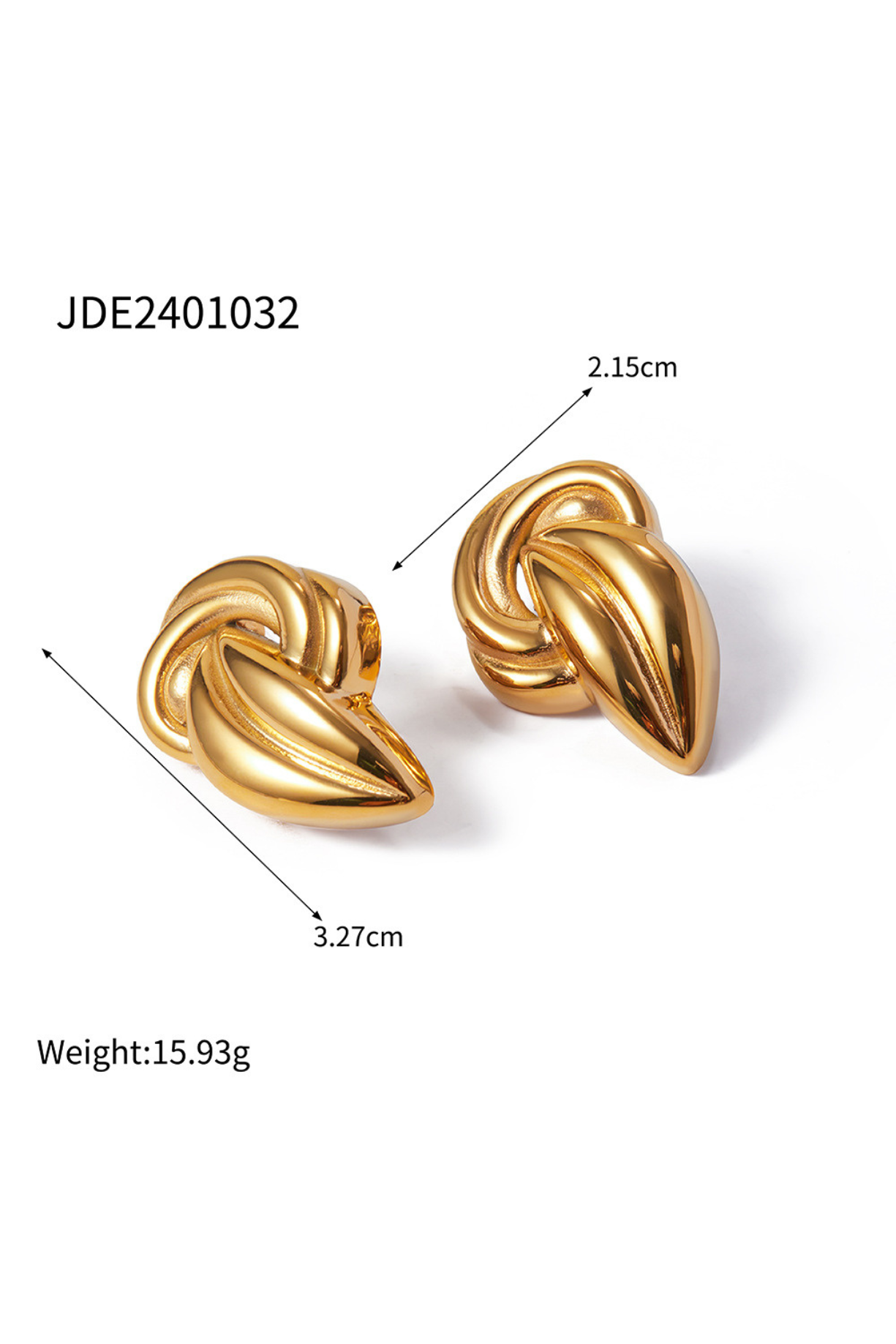 Twisted Bean Earrings - Kaoribyshreya