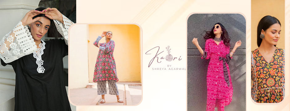 Flared sleeves kurta sets