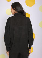 Black Summer Relaxed Collared Everyday Wear Shirt - Kaoribyshreya